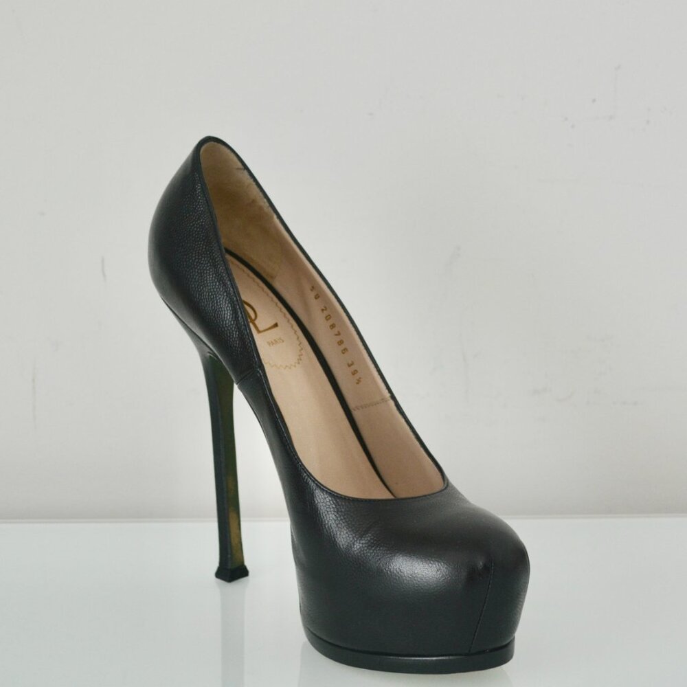 NIB Yves Saint Laurent Tribtoo Tribute  Leather Pumps Shoes